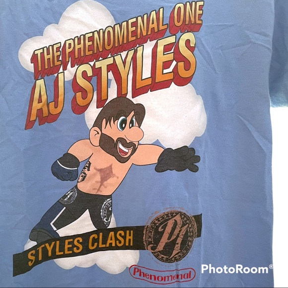 2015/2016 AJ Styles Phenomenal Bros Medium Shirt - Picture 3 of 7